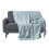 Homescapes (Grey, 225 x 255 cm) Nirvana Slub Cotton Throw 1