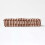 Homescapes (40 x 40 cm, Brown) Cotton Thin Stripe Floor Cushion 5