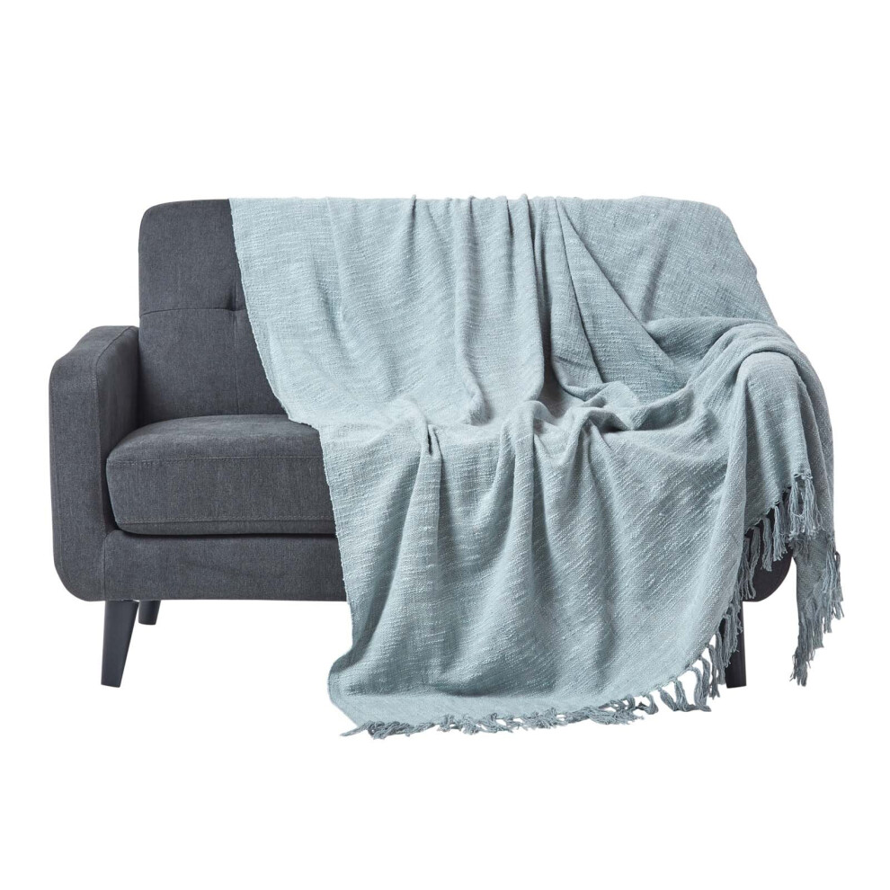 Homescapes (, 150 X 200 Cm) Nirvana Slub Cotton Throw Grey