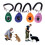 (Pink) Pet Trainer Oval Shape Elastic ABS Dog Training Clicker for Outdoor 7