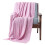Homescapes (Pink, 130 x 170 cm) Cotton Cable Knit Throw 1