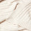 Homescapes (Natural, 130 x 170 cm) Cotton Cable Knit Throw 6