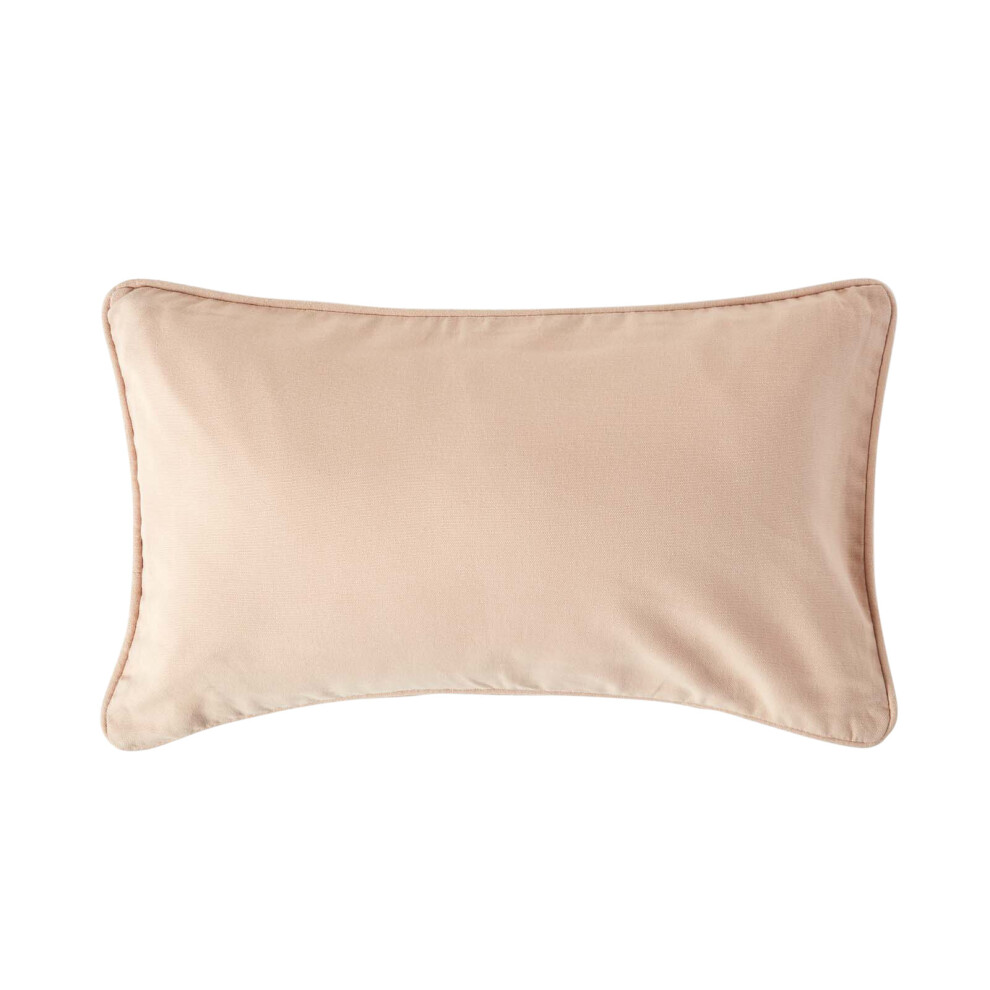 Homescapes (30 X 50 Cm, ) Cotton Plain Cushion Cover Beige