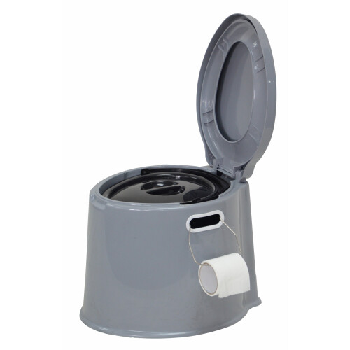 6L Large Portable Compact Toilet Potty Loo for Camping (Grey) 2