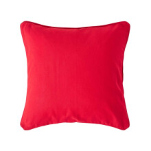 (60 x 60 cm, Red) Homescapes Cotton Plain Cushion Cover