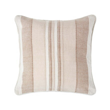 (60 x 60 cm, Beige) Morocco Striped Cotton Cushion Cover