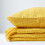 Homescapes (Ochre Yellow, 225 x 255 cm) Nirvana Slub Cotton Throw 6