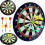 Magnetic Beginner's Dart Board Dartboard, Complete Set With 6 Darts 1