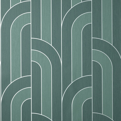Fine Decor Fine Decor Cascade Arch Emerald Silver Wallpaper FD42842