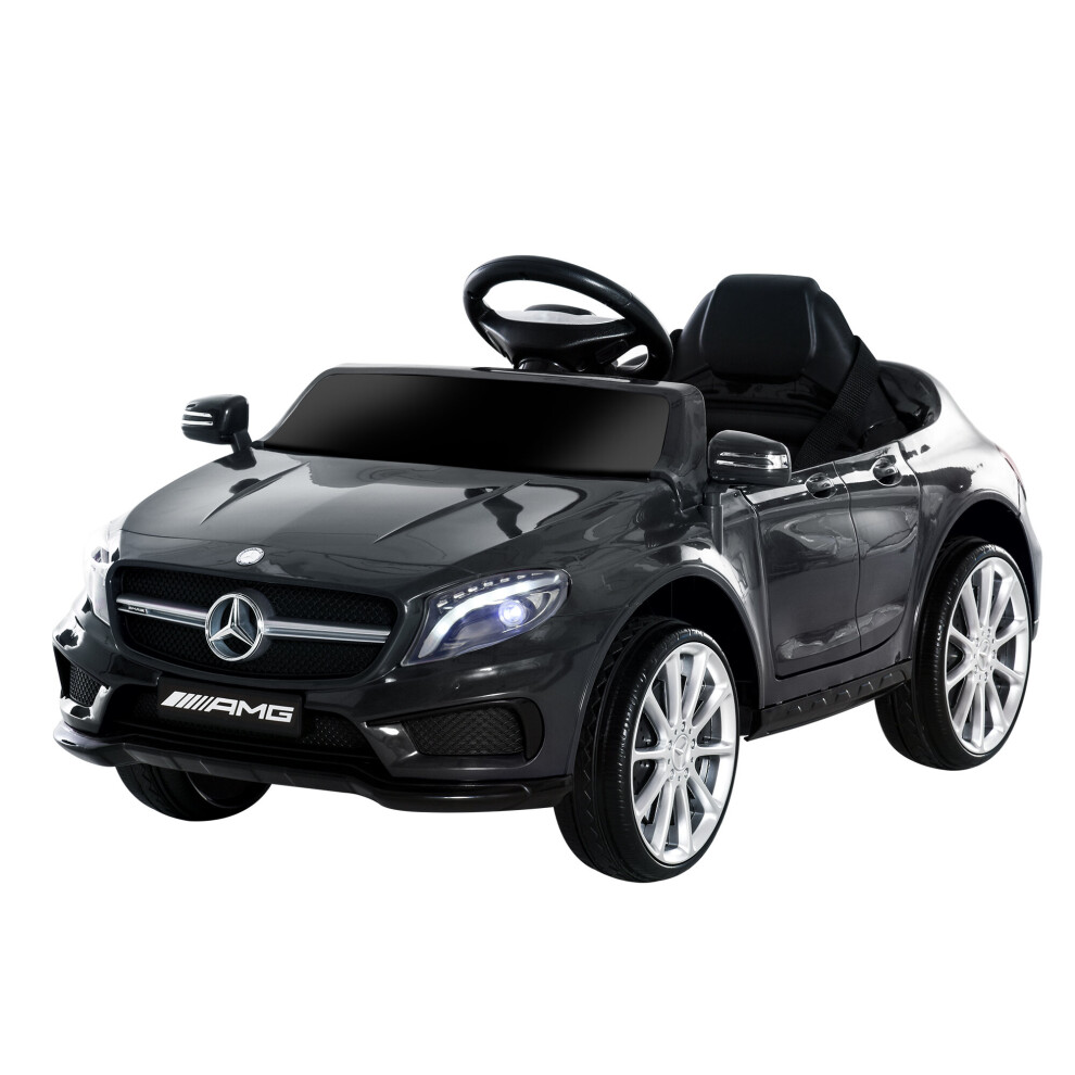 HOMCOM 6V Licensed Mercedes Benz Kids Ride On Car W/ Remote Light Music Black