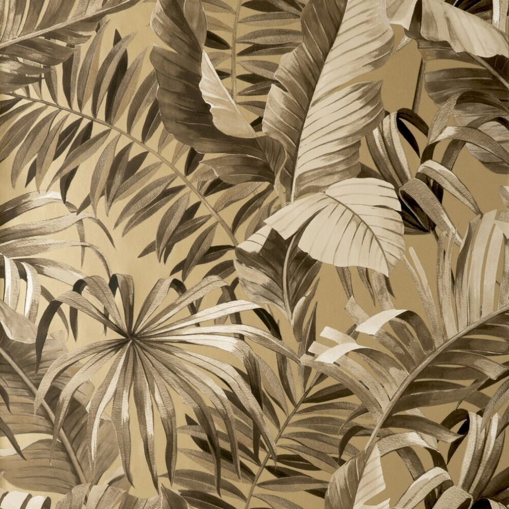 Fine Decor Maui Gold Wallpaper FD42853