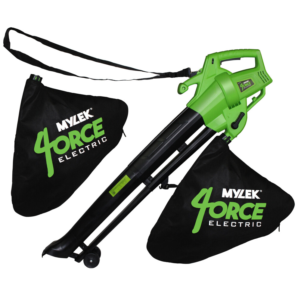 Mylek Corded Leaf Blower Garden Vacuum 6 Speed & Mulcher 2 X 35L Bag 3Kw