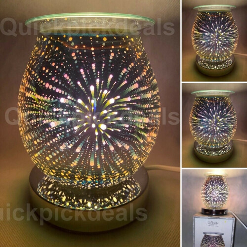 Starburst Wax Melter LED Touch Aroma 17cm Goblet Lamp Oil Burner