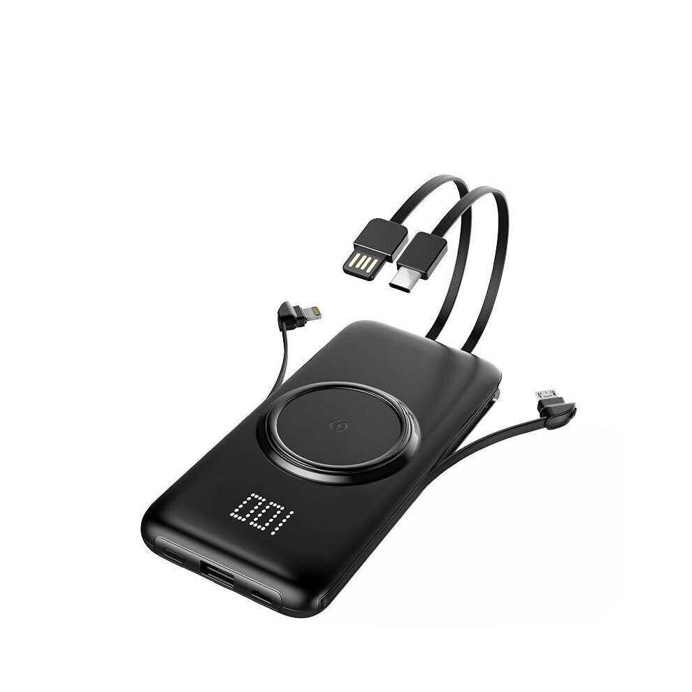 (10000Mah ) 10000/20000Mah Qi Wireless Charger Power Bank Black 3503946271352