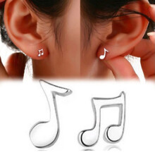 1 Pair Asymmetry Hypoallergenic Cute Silver Ear Stud Earrings Jewelry