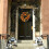 Living And Home 45CM Halloween Fall Pumpkin Wreath Autumn Maple Leaf Garland With LED Light 6