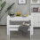 Homcom HOMCOM 3 Pcs Modern Dining Table Set w/ Table 2 Bench Seats Compact 8