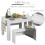 Homcom HOMCOM 3 Pcs Modern Dining Table Set w/ Table 2 Bench Seats Compact 9