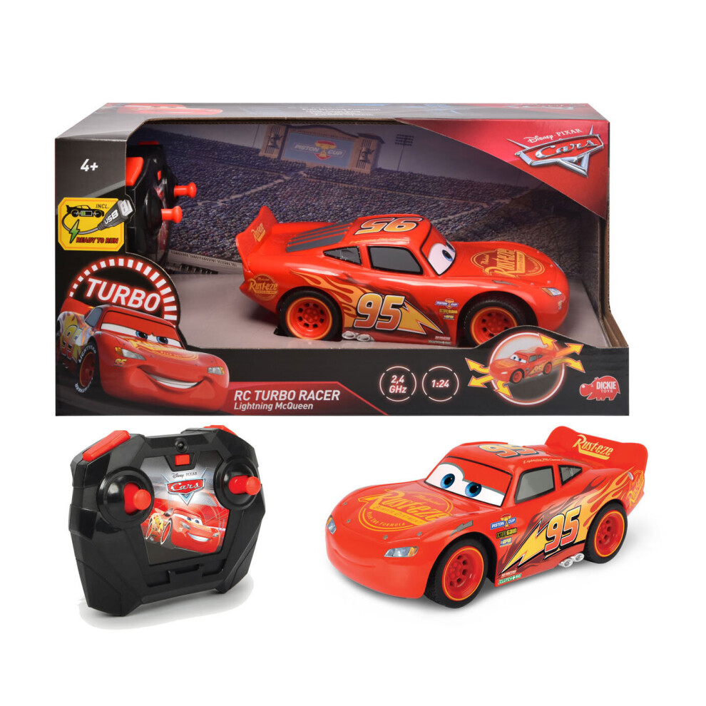 Cars Turbo Racer 1:24 Lightning McQueen Radio Controlled Car