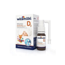Witamilki Witamina D3 dla noworodków, niemowląt i małych dzieci, krople z pompką dozującą, 10 ml