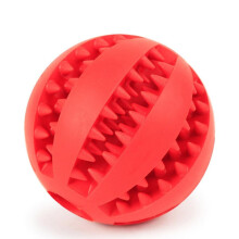 (Red, S Diameter 5CM) Toys For Dogs Rubber Dog Ball For Puppy Dog For Pet Puppies Large Dogs Tooth Cleaning Snack Ball Toy For Pet Products