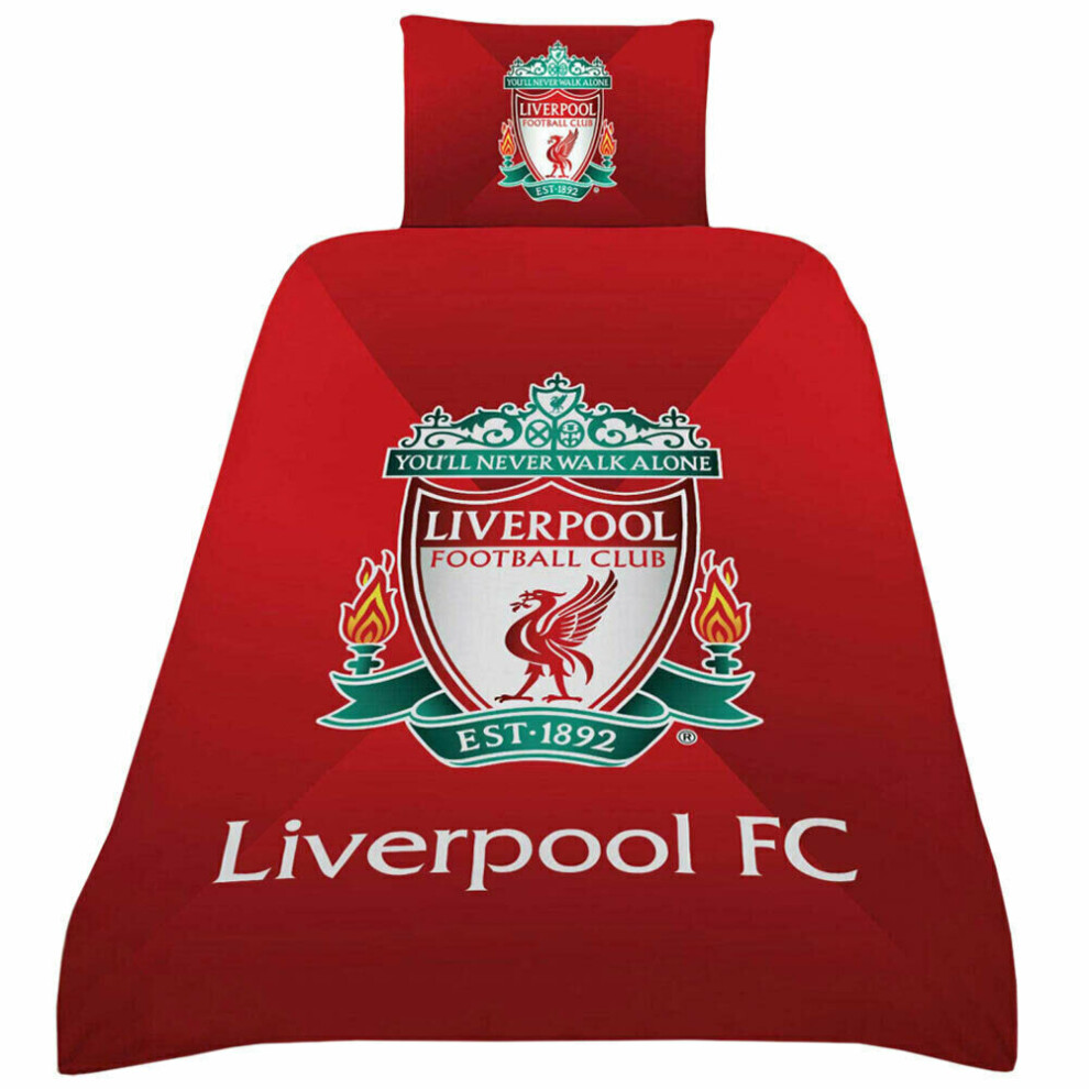 Liverpool FC Reversible Crest Duvet Cover Set