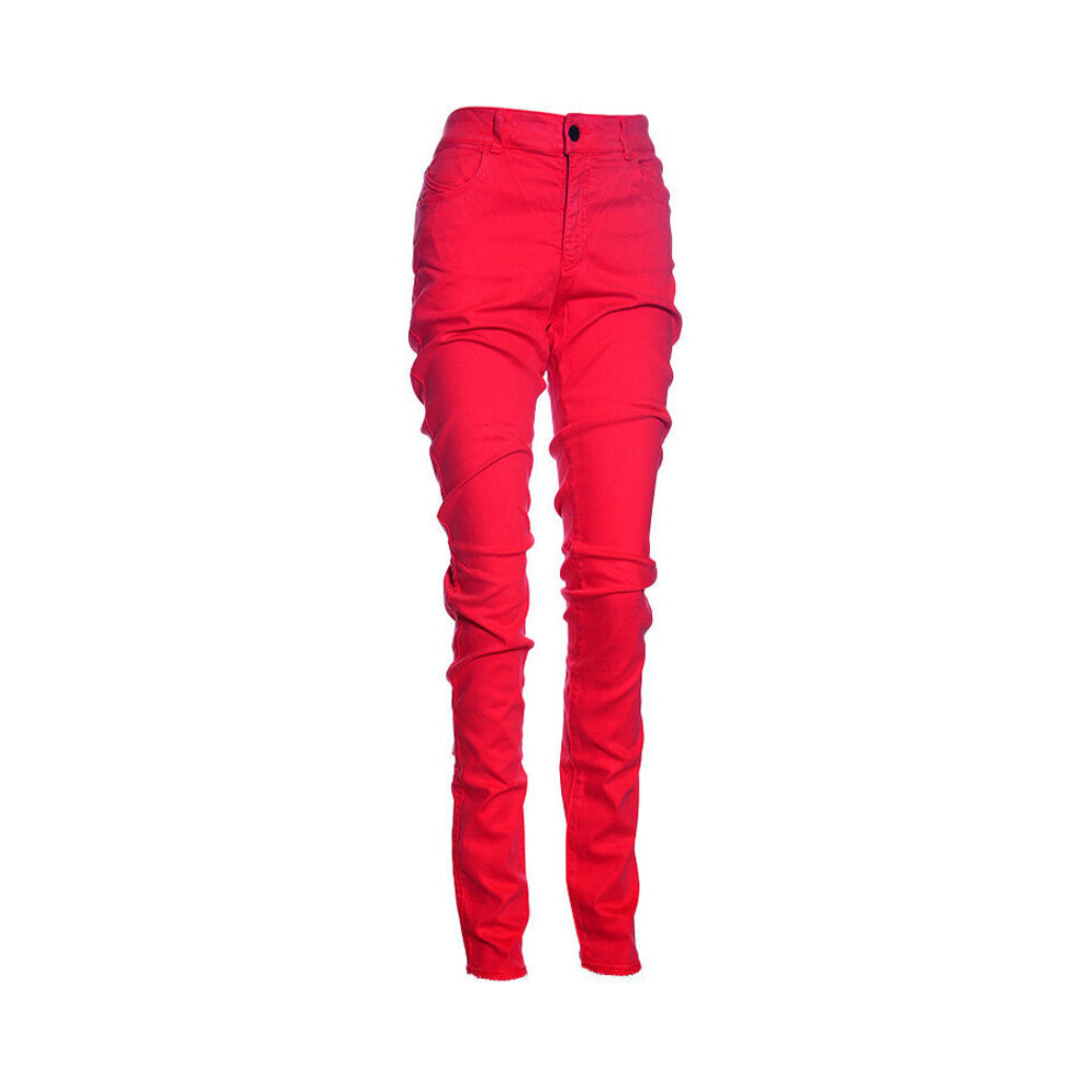 (W25) ARMANI JEANS 6X5J18 Womens Jeans Slim Fit Lyocell Casual Stretch Red Denim Pants