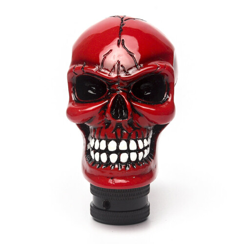 (Style 7) Universal Car Gear Shift Knob Shifter Lever Resin Skull Handle Modification Covers