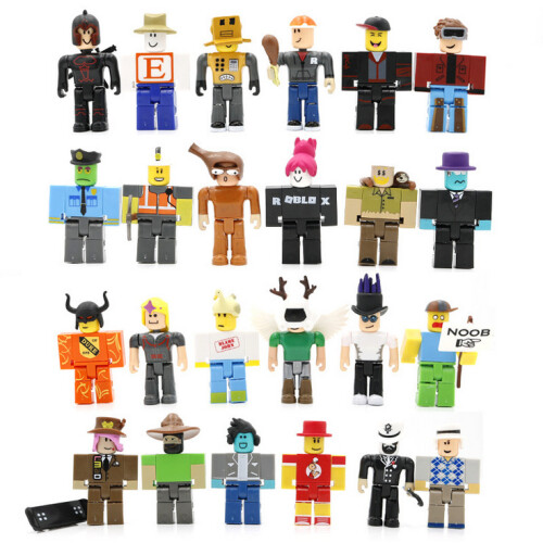 24PCS Roblox Σχήμα παιχνίδι οικοδομικά τετράγωνα κούκλα Anime Collection