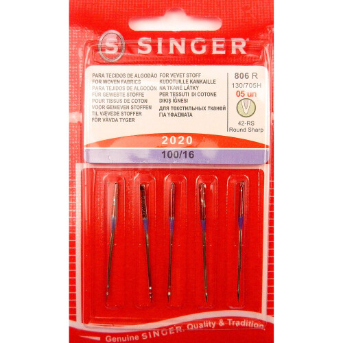 Singer Singer Universal 2020 Sewing Machine Needles Size 100/16 Inc. Threader 1