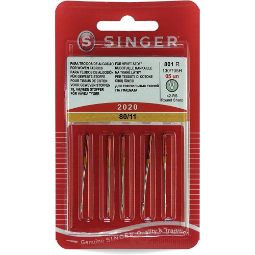Singer Singer Universal 2020 Sewing Machine Needles Size 80/11, Inc. Threader 1