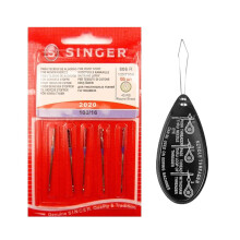 Singer Universal 2020 Sewing Machine Needles Size 100/16 Inc. Threader