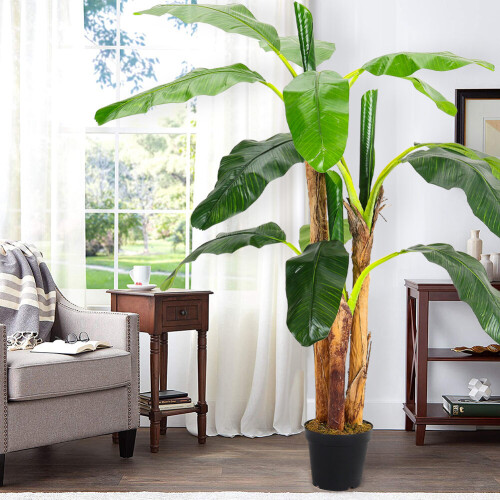Living And Home 180CM Garden Artificial Banana Tree in Pot