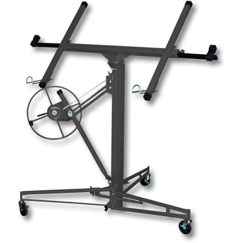 Living And Home (Black) 11 FT Drywall Lift Plasterboard Sheet Panel Lifter Jack Hoist Construction Tools 2