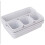 8pc White Drawer Organiser Storage Separator Organisation Boxes 4