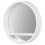 White Wooden Shelf Floating Wall Mirror Display Unit Round Porthole 3