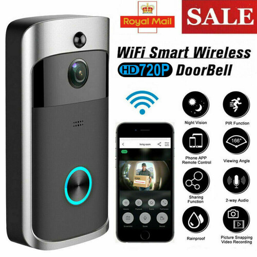 Smart Wireless WiFi Ring Doorbell Security Intercom Video Camera Door Bell Chime 1