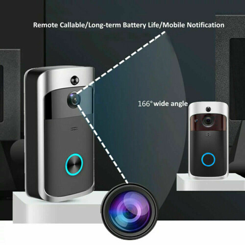 Smart Wireless WiFi Ring Doorbell Security Intercom Video Camera Door Bell Chime 2