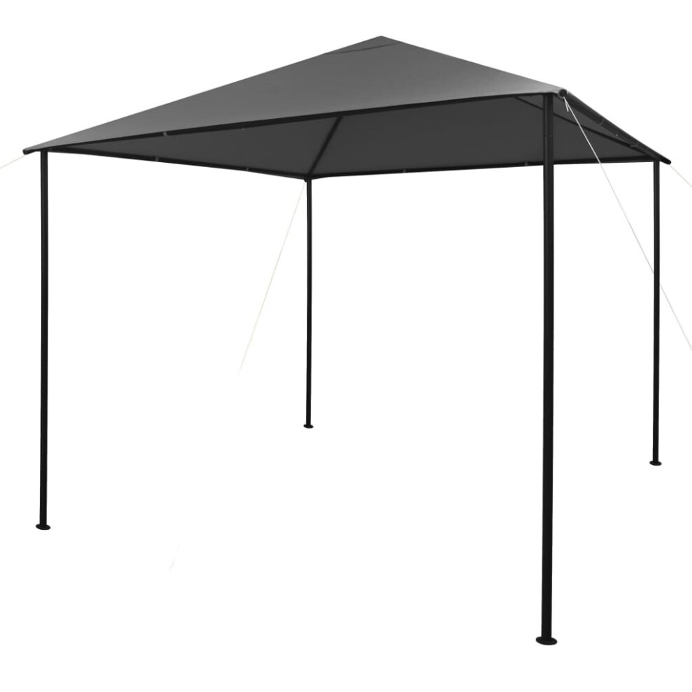 vidaXL Gazebo Anthracite Fabric and Steel 180 g/mÂ² Patio Canopy Shelter Tent