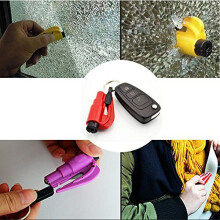 Car Emergency Escape Window Break Hammer Seat Belt Cutter (Red)