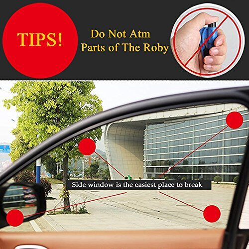 Car Emergency Escape Window Break Hammer Seat Belt Cutter (Red) 1
