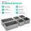 6 Section Canvas Storage Wardrobe Organiser Drawer Socks Box Divide 6