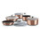 (Rose Gold) Berlinger Haus 12Pc Space Saving Cookware Set Pots Pans Induction Lids Handle 1