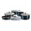 (Aquamarine) Berlinger Haus 12Pc Space Saving Cookware Set Pots Pans Induction Lids Handle 2
