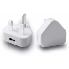 Speedy Fast 1 Port USB Charger 3 Pin UK Mains Wall Plug Adapter UK New