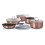 (Rose) Berlinger Haus 12Pc Space Saving Cookware Set Pots Pans Induction Lids Handle 1