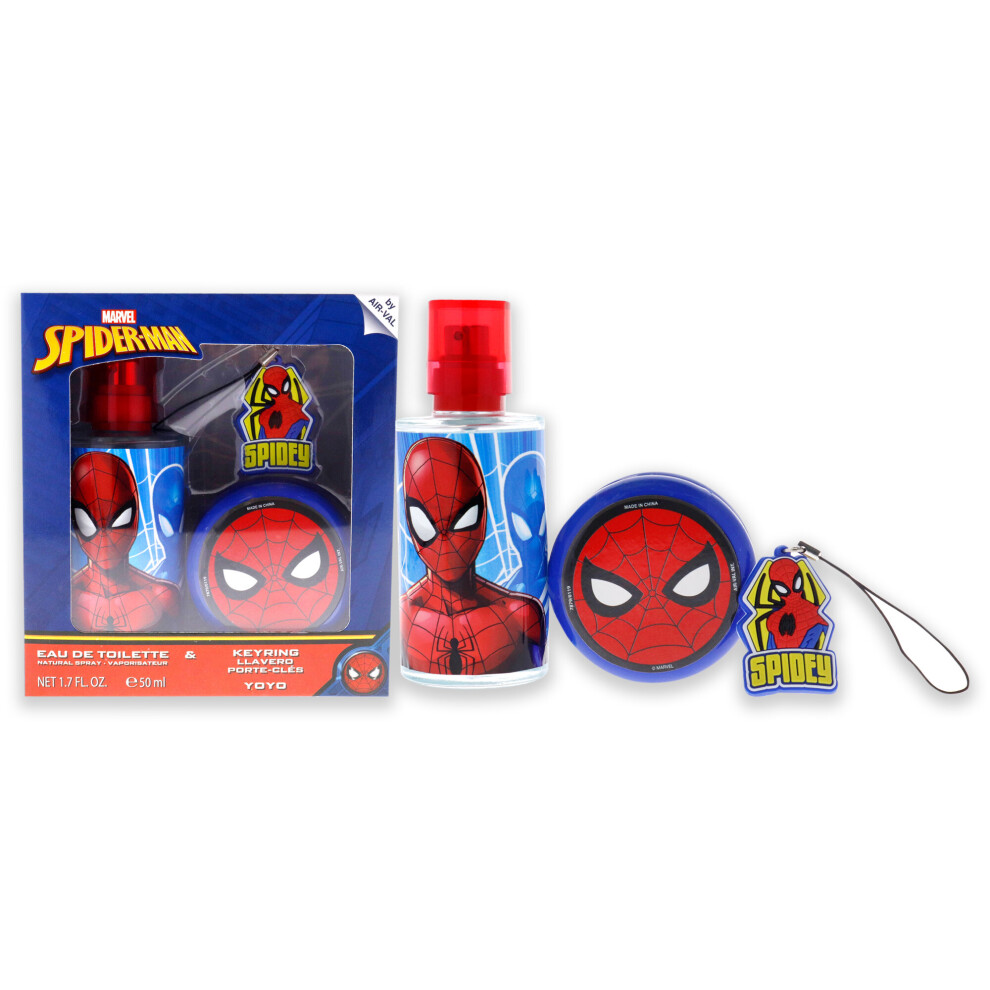 Marvel Spider Man - 3 Pc Gift Set 1.7oz EDT Spray, Key Ring, Yoyo