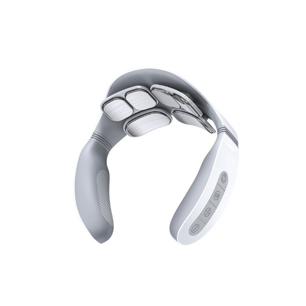 M12 Constant Temperature Hot Compress Cervical Spine Massage Instrument 6 Pulse Neck Instrument with Remote Control Deep Relaxation