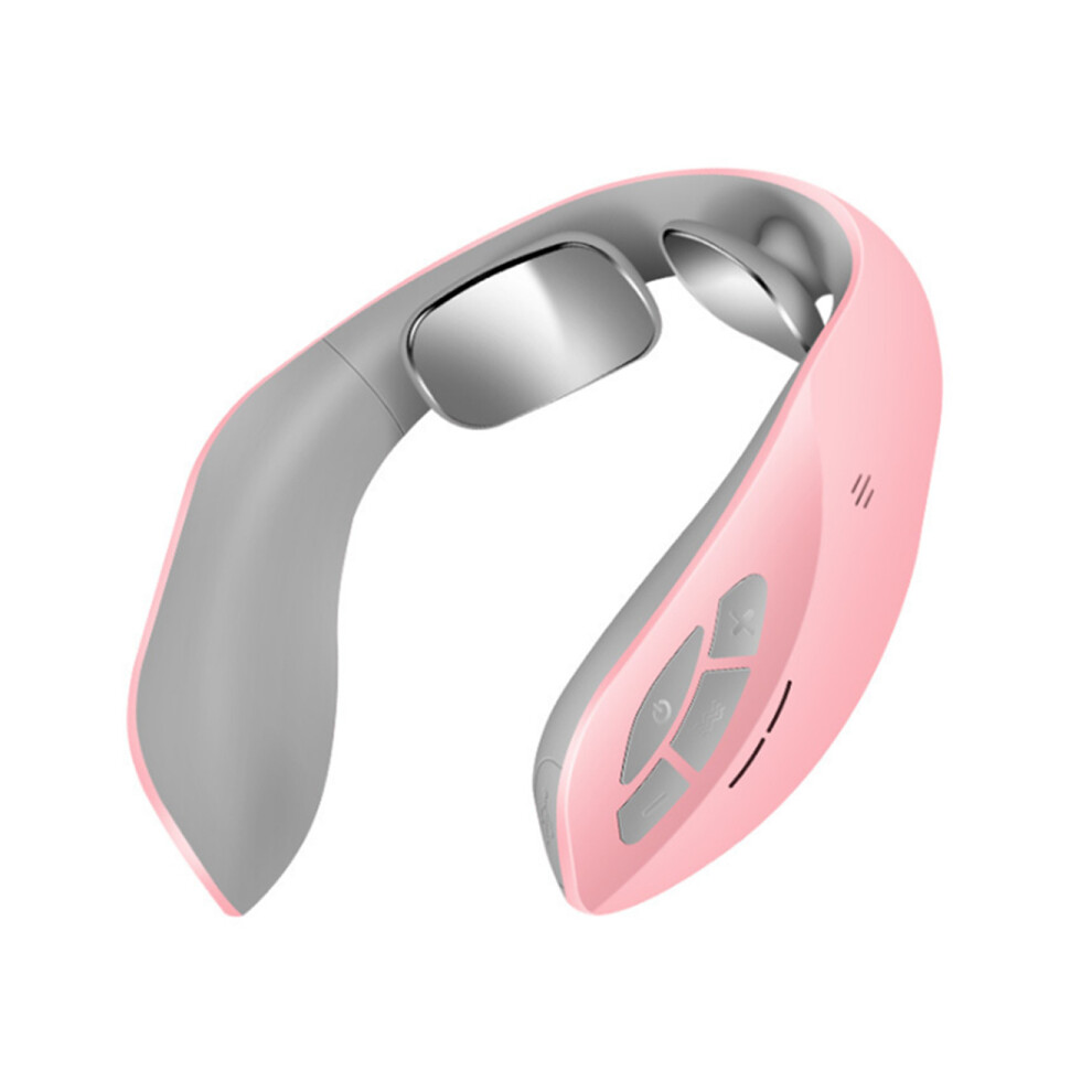 M45 2 Heads Intelligent Cervical Spine Massage Instrument Multifunctional Shoulder and Neck Pulse Physiotherapy Instrument and Neck Guard