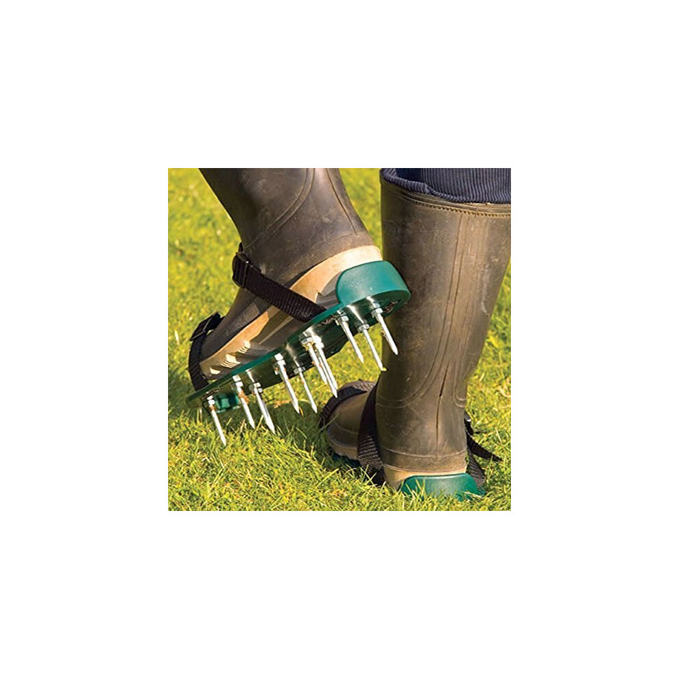 Garden Lawn Aerator Shoes Lawn Aerator With 13x 5cm Spikes And Straps